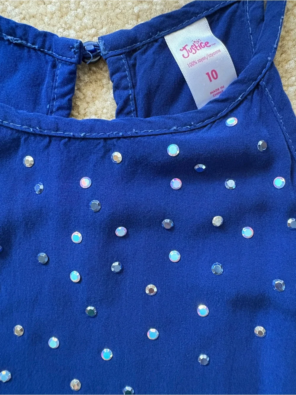 Justice 100% rayon